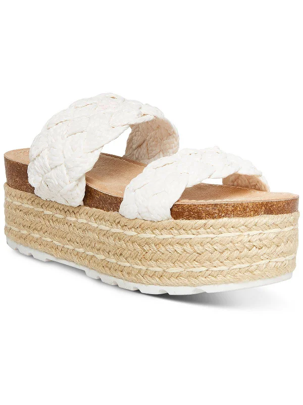 Pretty Womens Slides Padded Insole Espadrilles