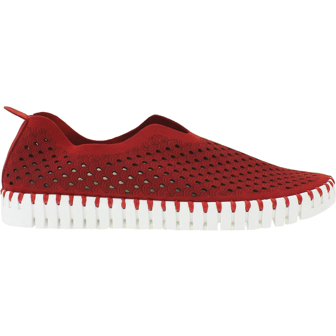 WOMEN'S ILSE JACOBSEN TULIP SLIP-ON | DEEP RED