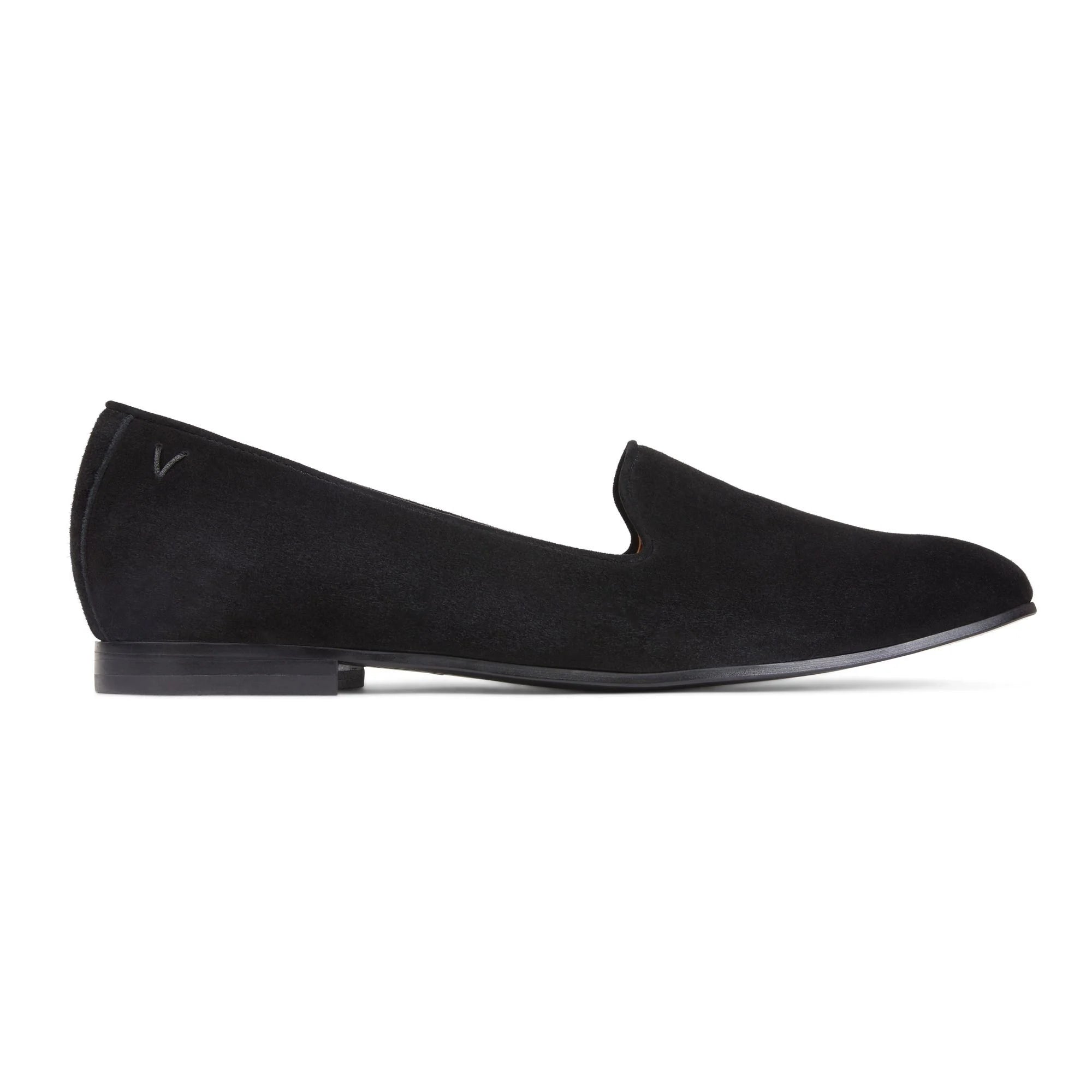 WOMEN'S VIONIC WILLA FLAT | BLACK SUEDE