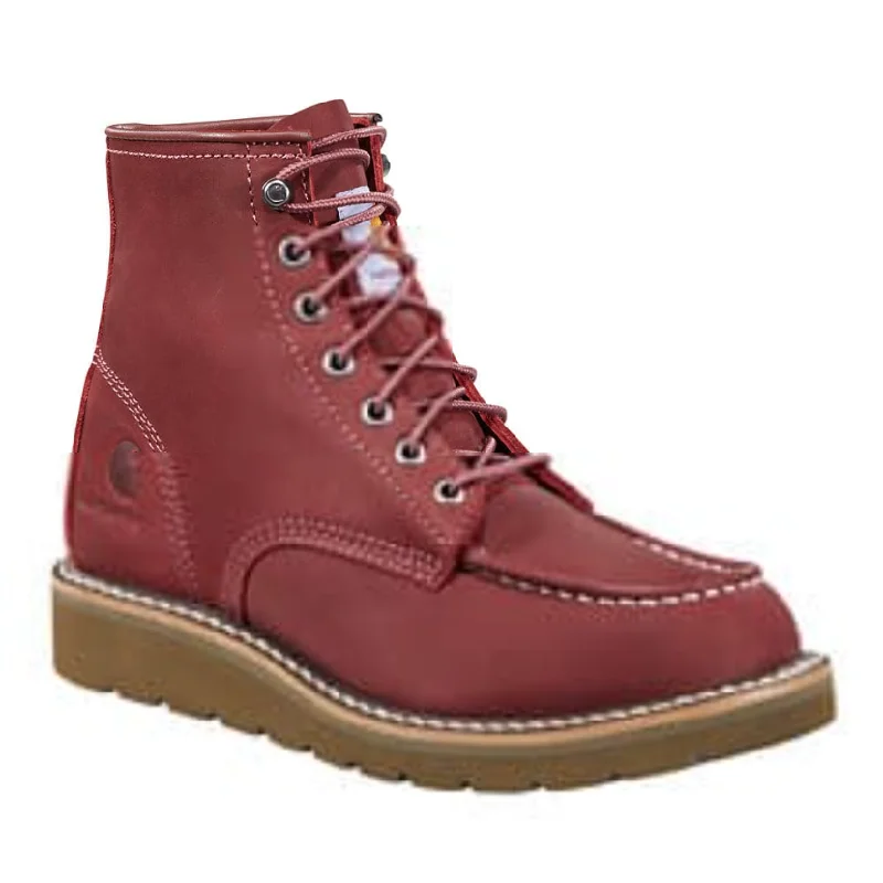 Carhartt Women's Lightweight 6" Wedge Work Boot - Burgundy - FW6023-W