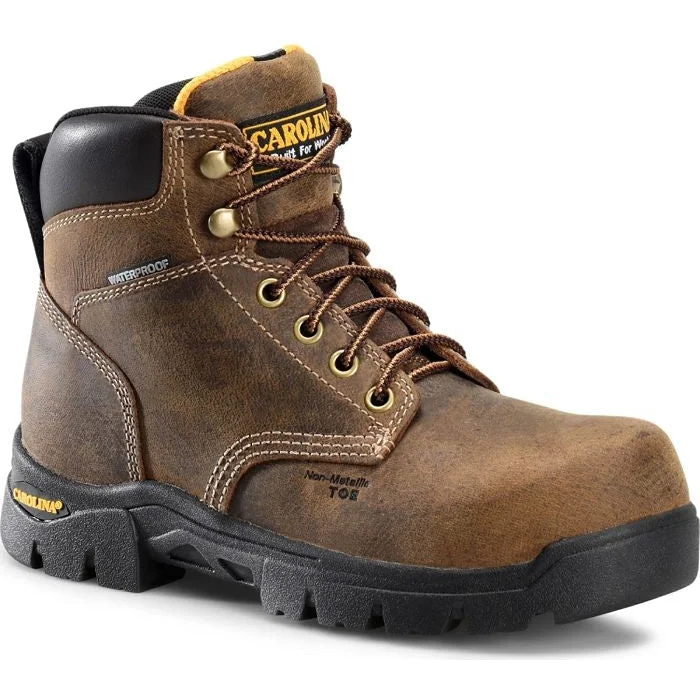 Carolina Women's Circuit 6" Comp Toe WP Slip Resist Work Boot -Brown- CA1626