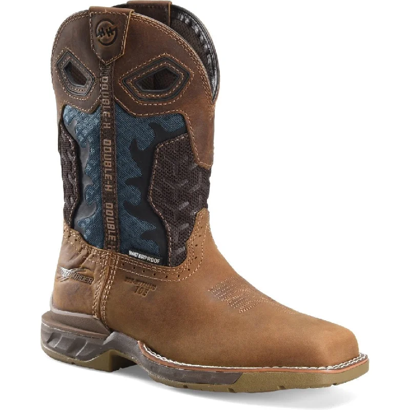 Double H Women's Phantom Rider Watcher 10" WP Comp Toe Roper Work Boot -Brown- DH5392