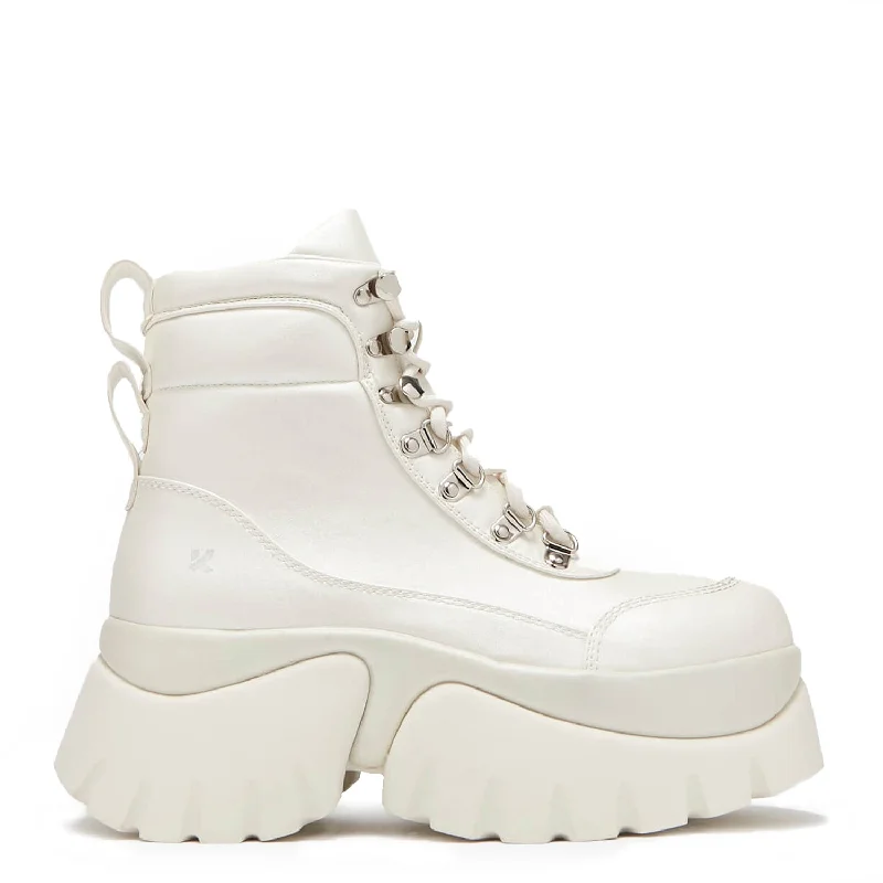 Gooey White 'Monster' Platform Boots