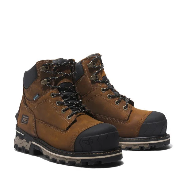 Timberland Pro Women's Boondock 6" Comp Toe WP Work Boot - Brown - TB0A5R9T214