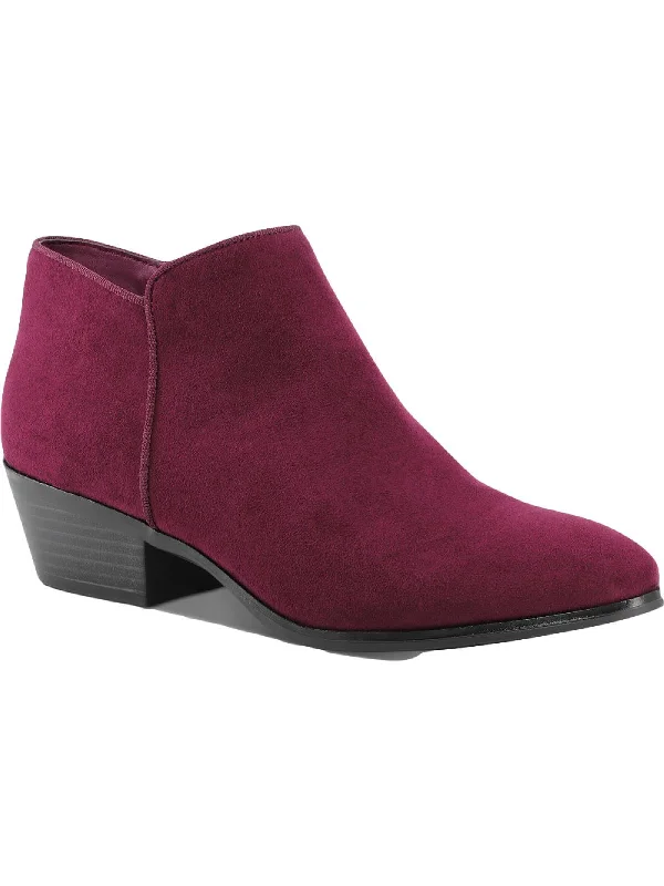 Wileyy  Womens Faux Suede Comfort Booties