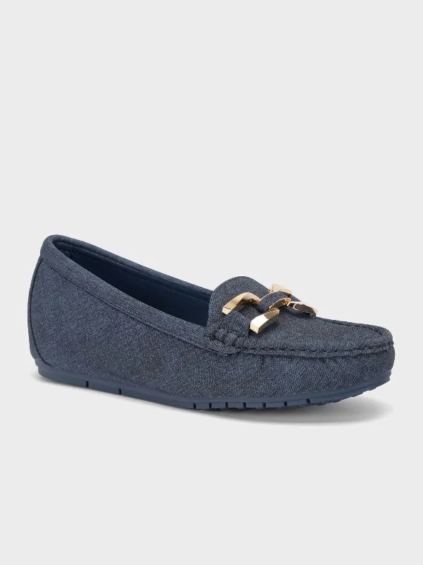 Womens "SUTARA" Comfy Buckle Moccasins