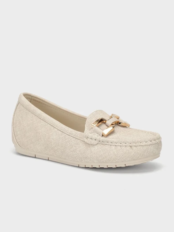 Womens "SUTARA" Comfy Buckle Moccasins