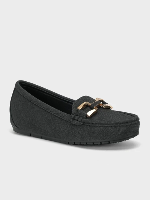 Womens "SUTARA" Comfy Buckle Moccasins