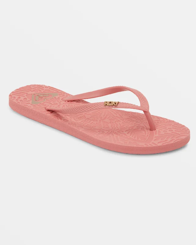 Antilles Flip Flops - Mauve Wine