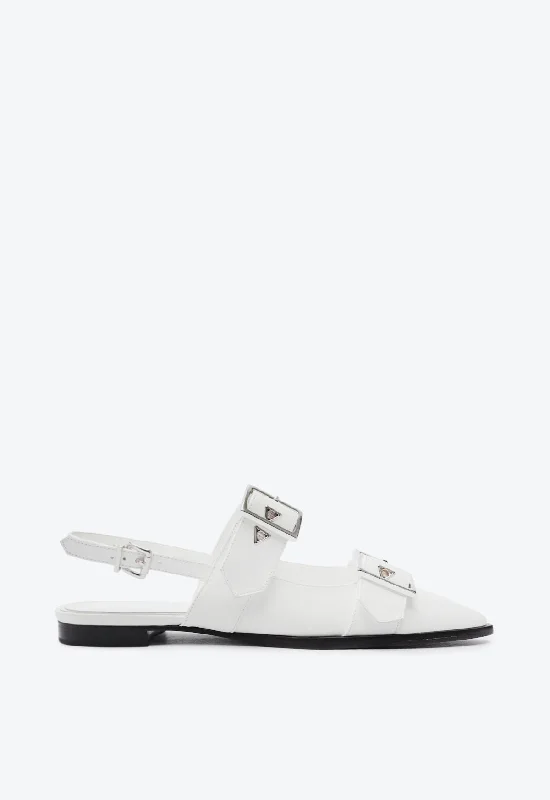 Darla Sling Leather Flat