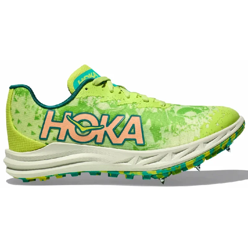 Hoka Crescendo XC Running Spikes Lettuce / Electric Lime