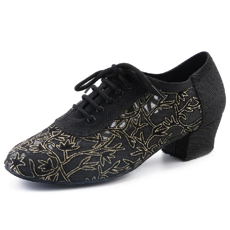 Women's Sequin 4.5cm Heels Teaching & Practice Shoes Ballroom Dance Shoes