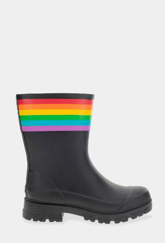 STORM PRIDE MID RAIN BOOT - BLACK