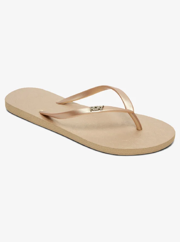 Viva Flip-Flops - Metallic Gold