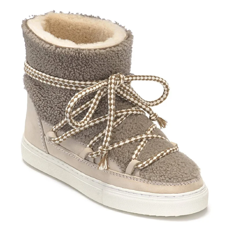 Women's Curly Sneaker In Taupe