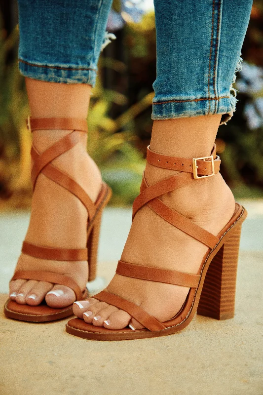 Jennie Strappy High Heels - Tan