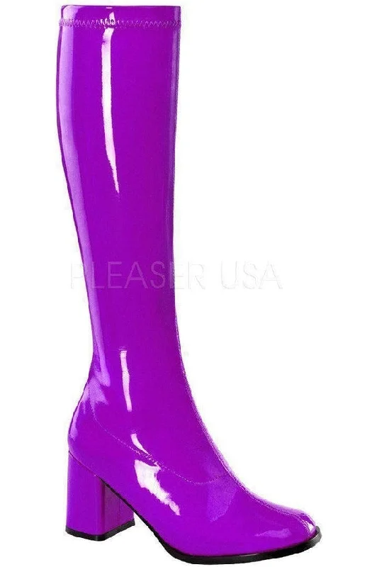 GOGO-300 Go Go Boot | Purple Patent