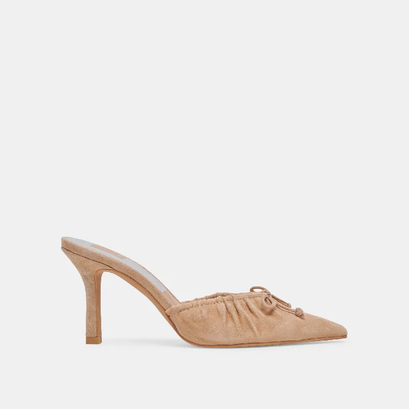 KAIRI HEELS CAMEL SUEDE