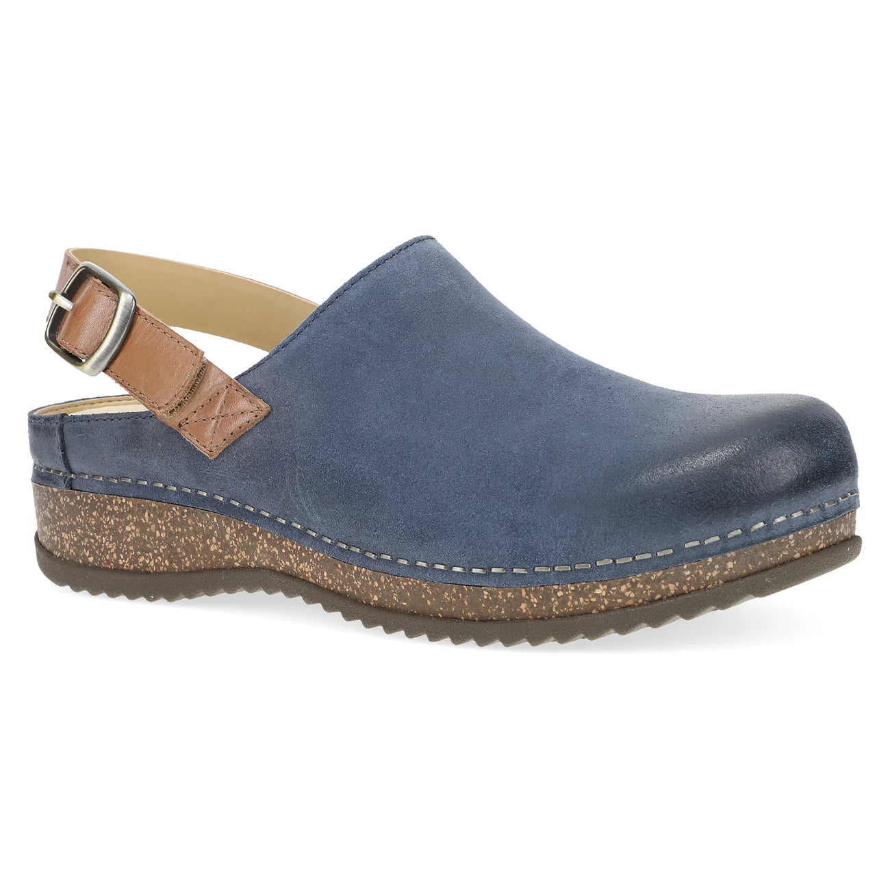 Blue Burnished Suede