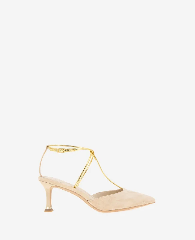 Umi T-Strap Suede Pump